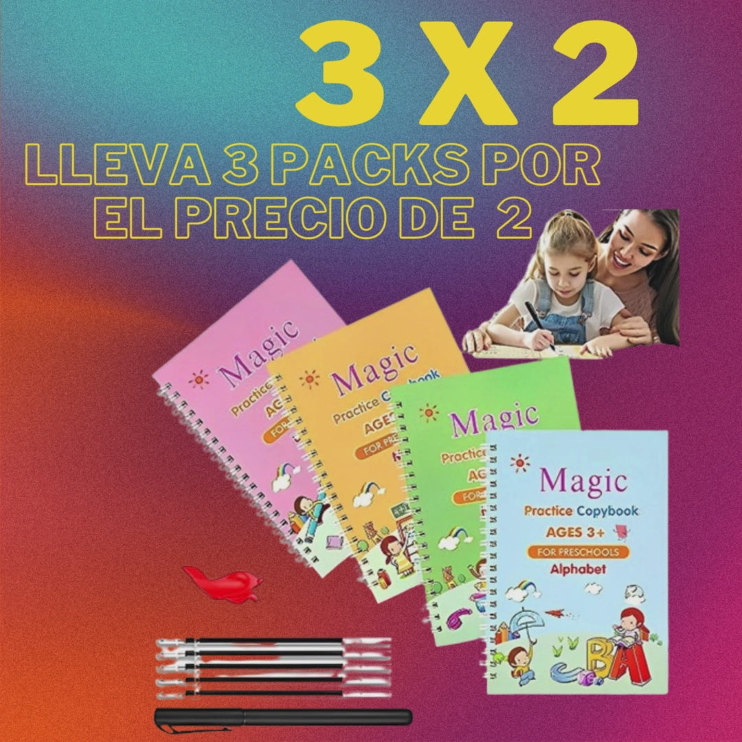 📓✨SET DE 4 CUADERNOS MÁGICOS🧙 ✨